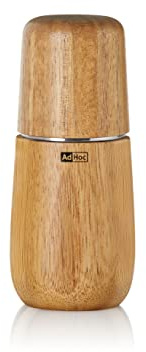 AdHoc MP721 Pfeffer- | Salzmühle Yono, CeraCut® Keramik Mahlwerk, Akazienholz|Edelstahl