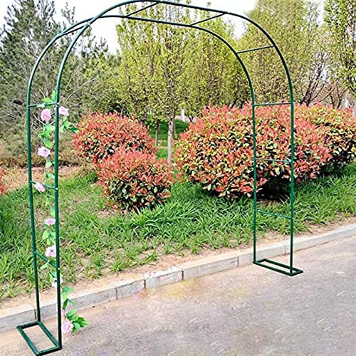 Arche Jardin Aluminium Largeur, Arche À Rosiers Métal, Filet À Plantes Grimpantes, Filet de Treillis, pour Récolte de Concombres, Légume, Vignes, Plantes Grimpantes,300x220x40CM