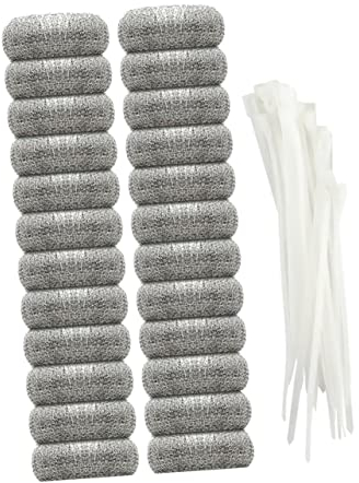 DOITOOL Sink Hose 24pcs Washing Machine Filter Laundry Lint Lint Washer Mesh Filter Washer Sink Lint Filter for Sink Metal Washers Stainless Steel Mesh Filter Catcher White Sieve