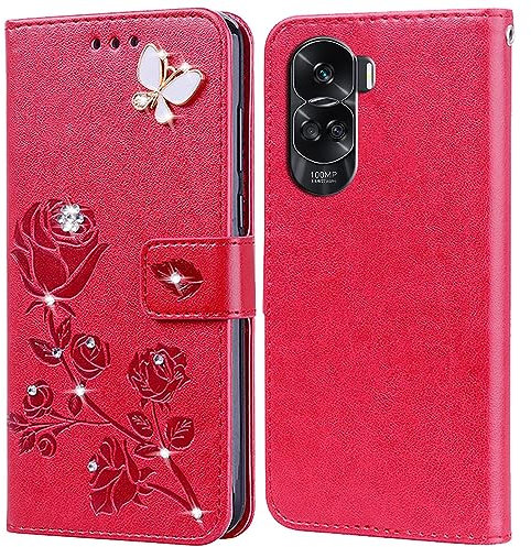 Phone Case for Honor 90 Lite,Premium Leather Wallet Full Cover with Card Slots and Kickstand,Flip Protective Case for Honor 90 Lite