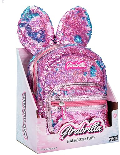 Girabrilla Bunny Backpack Purple - Mochila de conejo morado con lentejuelas