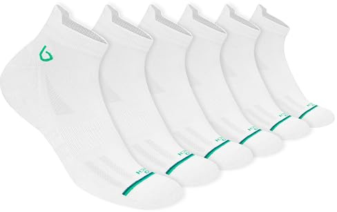 BAMBOS Eco Touch atletiska ankelstrumpor för män för löpning och gym, 3-pack och 6
