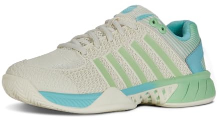 K-Swiss Women's Express Light Pickleball Shoe, Egret Patina Green, 6.5 UK