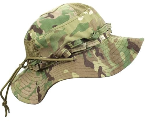 RALSPEC Multicam Boonie cappello mimetico bush giungla tesa larga esercito militare cappello da sole cadetto secchio MTP Airsoft Camo, Mimetico, Taglia unica