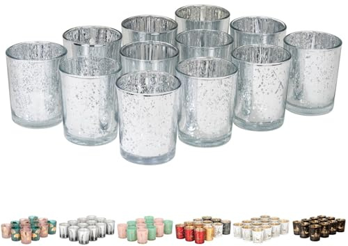 12er Set Teelichthalter Weihnachten Glas Windlicht Weihnachten Teelichtgläser Teelichtglas Kerzengläser Weihnachtsdeko Teelicht Weihnachts Windlichter Glas Deko