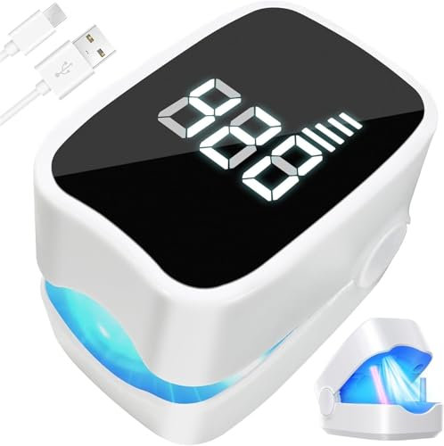 Lampada for unghie, dispositivo for unghie di aggiornamento con visualizzazione dell'ora Trattamento antifungino for unghie ad azione rapida da 7 minuti for più unghie dei piedi Unghie, luce a infraro
