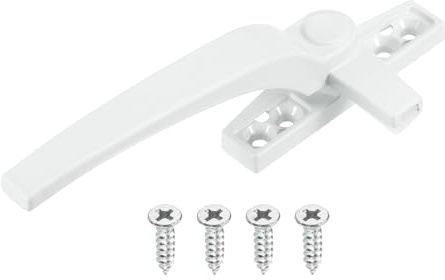 QUARKZMAN 1Pcs Poignée De Verrouillage Pour Fenêtre À Battant, Poignée De Verrouillage En Alliage De Zinc Pour Fenêtre, Main Gauche, Blanc