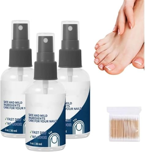 Blinzador Fungal Spray, Blinzador Nails Spray, Fungal Nail Treatment for Toenails, Deep Repair & Natural Ingredients, Keeps Feet Fresh & Dry All Day, for Men & Women, 30ML (3Pcs)
