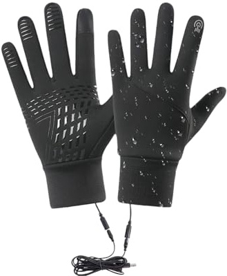 Générique Gants Chauffants - Gants Électriques Rechargeables USB | Mitaines Épaisses Réchauffantes pour Messagerie Ski Camping Cyclisme Chasse Conduite