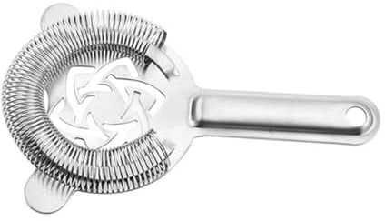 POPETPOP Colino da Cocktail in Acciaio Resistente Filtro per Ghiaccio Compatto e Leggero Strainer Bar per Shaker e Bicchieri Standard