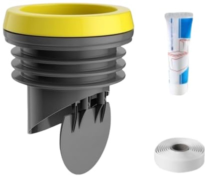 Guarnizione a flangia per WC con valvola di ritegno, guarnizione anti-riflusso a prova di perdite per tubi in PVC 100-110, affidabile e persistente