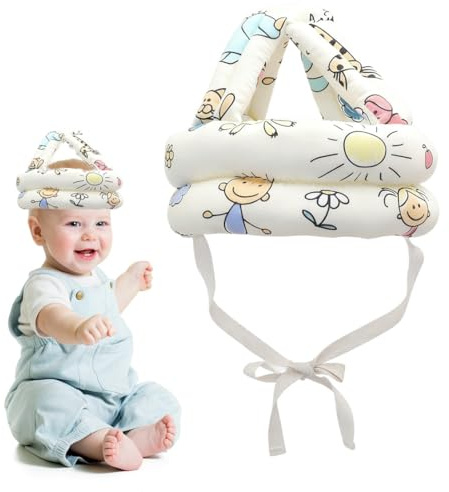 TEOZBLU Kopfschutz Baby Einstellbares, Baby Head Protector, Baby Kopfschutz, Baby Helmtoddler Head Protector, Schutzhelm Kinder 360° Kopfschutz Anti-Fall-Hut Für Kinder, Für Laufen Lernen Radfahren