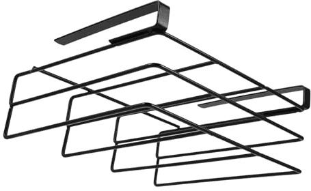 LOLIPPYY Support à Planches à Découper Double Couche sans Perçage Porte-Planche en Acier Inoxydable Noir Grosse Taille Organisateur Cuisine sous Étagère pour Rangement Optimisé des