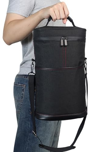 Sac isotherme pour bouteille de vin, porte-bouteille d'eau - Sac de transport portable isolé pour le vin - Pour fête, voyage, restaurant