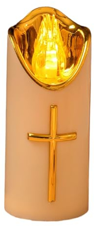 Electric Memorial Candles - Battery Grave Lights, LED Flickering Flame Effect, Long Lasting Battery Operated Decorative Lanterns, Outdoor Waterproof Lighting, Safe Flameless Glow for Garden Pathway