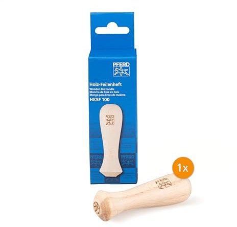 PFERD Wooden Handle for Chainsaw Files Diameter 4.8-7.9 mm | 12605007 - for Exact and Even Sharpening of All Chainsaw Teeth