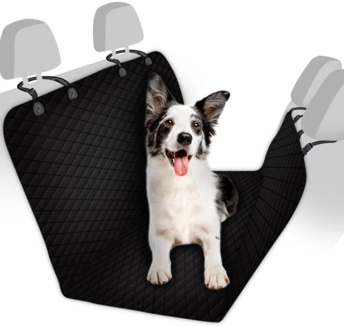 Wahre Tierliebe® Hundedecke Auto Rückbank - waschmaschinenfest - universelle Passform für Kleinwagen, Kombi, SUV - Autoschondecke Hund, Rücksitzschoner, Rückbankschoner, Autodecke Hund Rücksitz