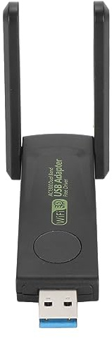 Adaptador USB para PC - Adaptador WiFi 5G/2.4G 1300Mbps con Antenas Duales 5Dbi - Compatible con 10/8/7/Vista/XP - Ideal para Escritorio y Port¨¢Til