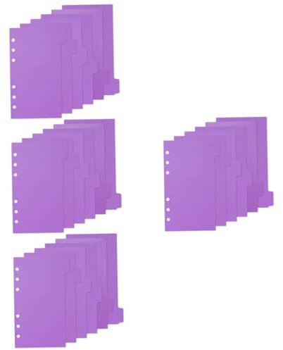EXCEART 4 Sätze Binder-teiler Mit Binder-index-teilern 6 Binder-seitenteilern Binder-papierteilern 6 Blätter * 4