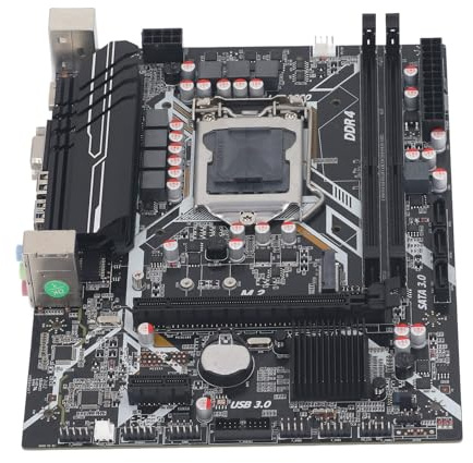 Vikye Computer-Motherboard, H410 64 GB DDR4 DIMM-Steckplätze LGA1200 ATX-Motherboard Passend für I3 I5 I7 Gen (PCIe 3.0, NVME M.2-Schnittstelle)
