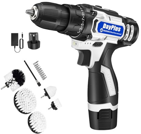 Bürstenaufsatz Bohrmaschine Set, Bürstenaufsatz Akkuschrauber Bürste Drill Brush, Reinigungsbürste Felgenbürste Scrubber Reinigung Bürste Kit für Küche Badewanne Fliesen, 8 Stück Bürstenaufsatz
