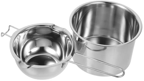 PLAFOPE Olla Para Fundir Cera y Chocolate 600ml Acero Inoxidable Baño María Multifuncional Para Chefs Uso Doméstico Cocina Repostería Diaria