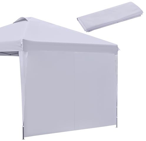 BONTEC 3 x 3 m Seitenteil/Seitenwand ohne Fenster für Pavillon Faltpavillon, Wasserdicht, Ohne Vordach, Terrasse, Balkon, Schutzhülle für Outdoor