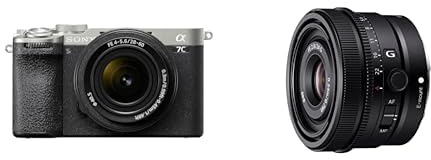 Sony Alpha 7C II, Appareil Photo Plein Format Hybride Compact à Objectif Interchangeable en kit avec Le FE 28-60mm Silver + SEL24F28G, Monture E - Objectif Plein Format FE 24mm f/2.8 G
