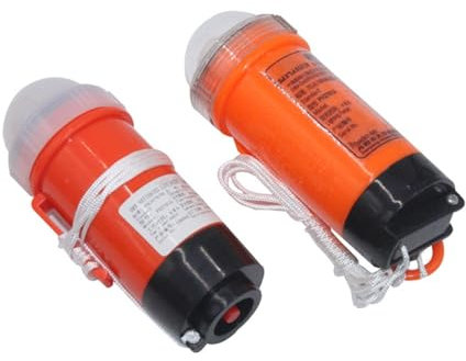 Marine Stroboskoplicht – 2 wasserdichte Meeresschwerter, persönliches Ortungslicht, Blinklicht, Notfall-Stroboskop, wasserdicht, leistungsstarkes LED-Licht | Licht
