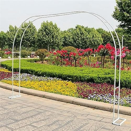 Gartenspalierbogen, Metall-Gartentorbogen für Kletterpflanzen, robuste Rosenlaube für Hochzeiten im Freien, 200 cm hoch und 120 cm breit, großer Stützbogen mit 160 cm und 180 cm Optionen ent