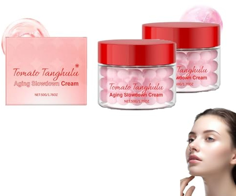Face Moisturizer Cream, Dual Texture Ampoule Capsules And Hyaluronic Acid, Ceramide, Peptide Complex, Skin Tightening for Youthful, Glowing Skin With Vitamin-Rich for Men & Women (2)