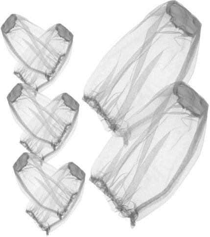Toyvian 8pièces Moustiquaire pour Chapeau Extérieur Filet Moustiquaire De Tête Équipement De Randonnée Protection Insectes Cache-Cou Filet