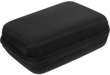 TOVINANNA Pochette de Rangement pour Lecteur de Glycémie, Protection Antichoc en Eva, Design Portable, pour Bureau et Maison, Noire