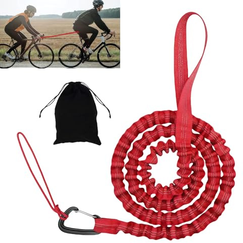 Corda Traino Bici Bambino Mit Chiusura Ad Anello In Metallo, 3M Corda Da Traino Per Bicicletta, Corda Di Traino Per Bicicletta, Fune Da Traino, Corda Di Trazione Retrattile Per E-Bike Mtb Fino A 500 L