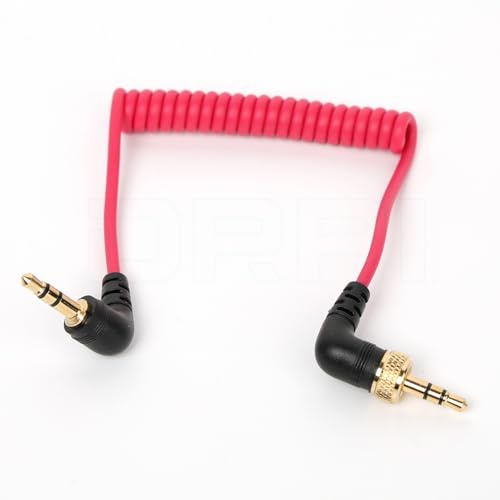DRRI Câble TRS verrouillable 3,5 mm vers 3,5 mm pour Deity TC-1 Canon Nikon, Wireless GO, IIMovo, GoPro Pro