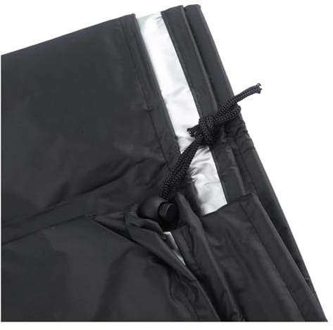 ZBORAVPIX Copertura per Tosaerba, Telo Copri Tosaerba for trattorino tagliaerba Nero 140x66x91cm