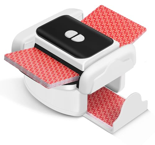 Neasyth Automatic Card Shuffler for 1-2 Decks, Playing Cards Shuffler Machine Rechargeable Portable Compatible with Phase 10, Skip-Bo, Skyjo for Home Party Card Games