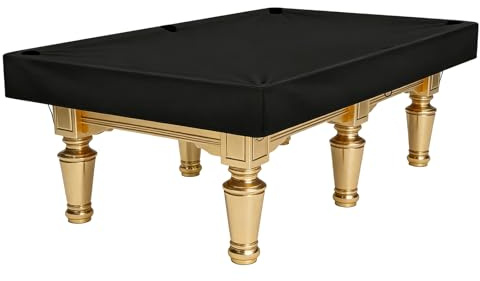 Blueshyhall Billardtisch Abdeckung Wasserdicht, Pooltisch Schutzhülle Sonnen- UV- Schutz aus 210D Polyster Stoff, Billard Tisch Abdeckhaube Plane Windfest mit Kordelzug (7 Ft / 234 x 132 x 21 cm)