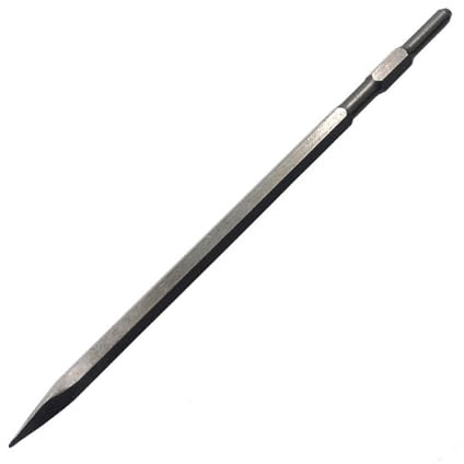Broca de martillo eléctrico con vástago hexagonal plano de 600 mm para romper hormigón, ladrillo, piedra, cincelado, construcción profesional