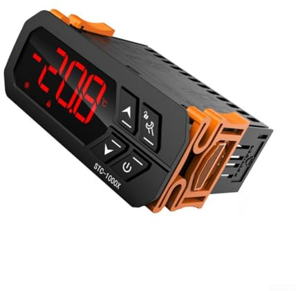 Digitaler Temperaturregler STC-1000HX, IP65 Wasserdichter Thermostat mit LCD-Display für Aquarien und Meeresfrüchte Schlüpfen, automatische Kühlung und Heizungssteuerung