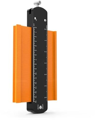 Micrometro, Duplicatore di contorni con blocco, modello strumento for la copia profili da 6/10 pollice for forme curve(6 inch Color Random)