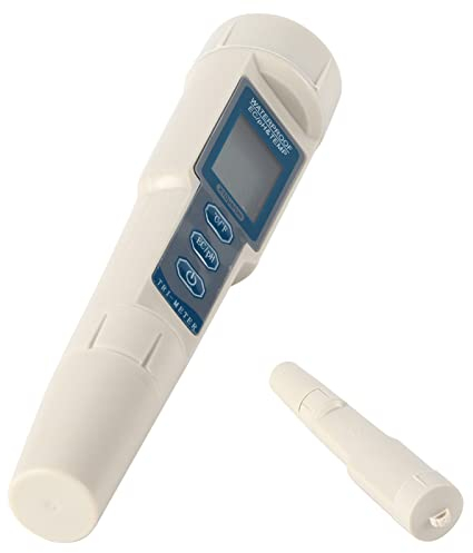 Digitales PH Messgerät Grau mit Kalibrierfunktion Leicht Lesbar Messen Tragbar Haushaltstrinkbecken Aquarium Hydroponics Wasser PH Tester Design mit ATC für Pools/Trinkwasser/Schwimmbad/Aquarium