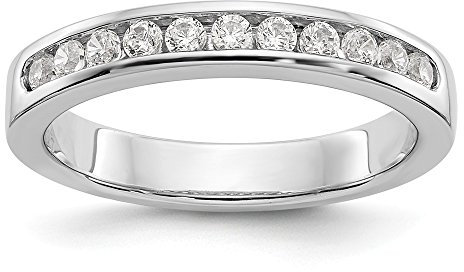 Ehering aus Platin, mit echtem Diamant, Größe 7