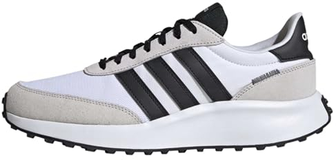 adidas Herren Run 70s Lifestyle Running Shoes Schuhe, Cloud White/Core Black/Dash Grey, 44 2/3 EU