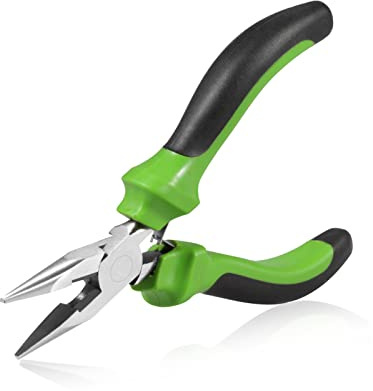 SPEEDWOX Mini-Spitzzange mit Drahtschneider, feine Präzisions-Perlenzange mit nicht verzerrten Backen, Präzisions-Schmuckherstellungswerkzeug für kleine Objekte