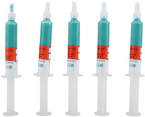 Diamantpolerpasta, 5 St Diamantslipande Polerpastor Lapping Compound Grit W0.5 W40 320~10000(W0.5#10000), Polermedel (W7 (1500 mesh finpolering))