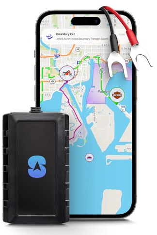 Spy Tec Pulse Moto GPS Motorcycle Tracker - Waterproof Real-Time Tracking w/ 5 Second Updates - Ideal Hard-Wired GPS Tracking for Vehicles Like Mopeds, Scooters, Boats, ATVs | Needs Subscription