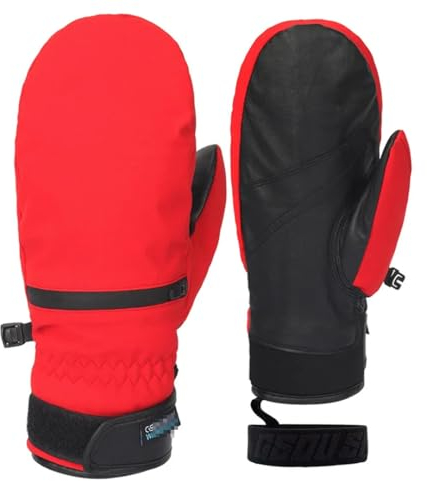 Ornrjfll Eis Schnee Handschuhe Outdoor Zubehör Wasserdicht Tragbar Snowboard Fäustling Ski Palm Fünf-Finger Unsex Bild color8 S