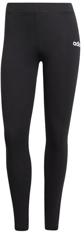 adidas Women's ESSENTIALS LINEAR COTTON LEGGINGS, Black/White, S