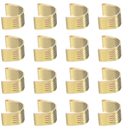 QUARKZMAN 16 Stück Gürtelklemme 2GT Kupfer Schnalle, Drahtkabelverbinder Drahtkabelterminal, 3D-Drucker Zubehör für 6mm breiten offenen Zahnriemen